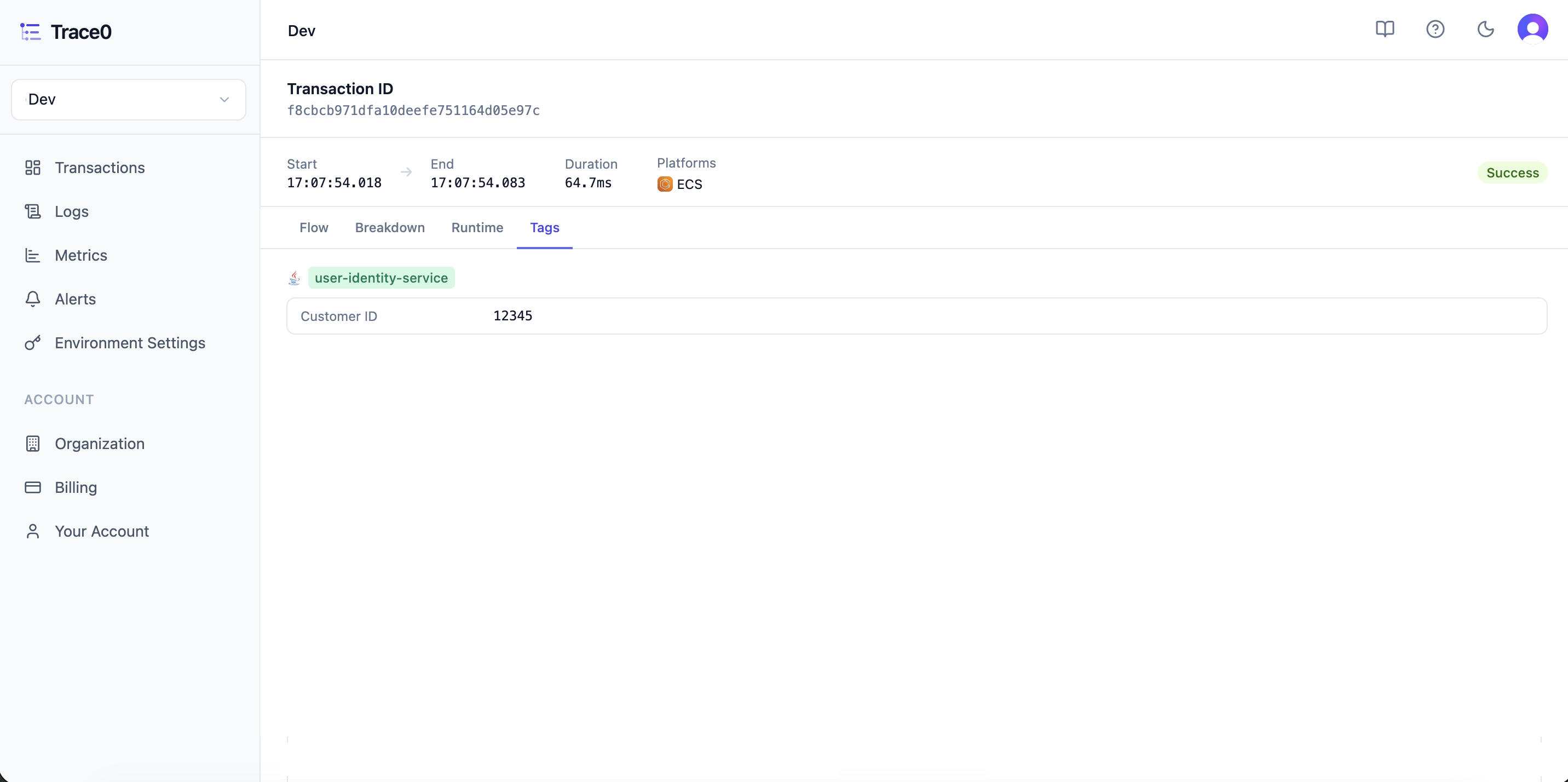 Transaction Tags